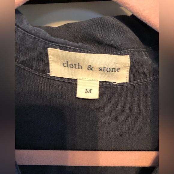 Cloth & Stone dark gray long sleeve dress size medium - Picture 2 of 3